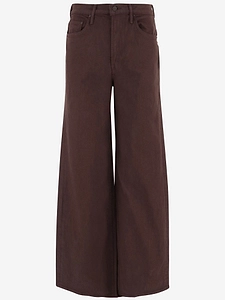 Mother Wide Leg Stretch Cotton Jeans