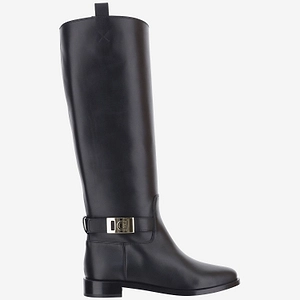 Salvatore Ferragamo Zakia Leather Boots