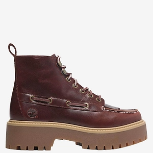 Timberland Stone Street Leather Platform Ankle Boots
