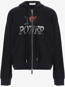 Matieres Fecales Cotton Hoodie With Zipper