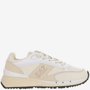 Ea7 Leather Sneakers With Logo