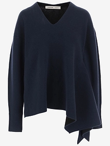 Carven Cashmere Sweater With Asymmetrical Hem