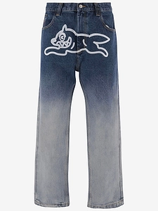 Icecream Cotton Denim Jeans With Icecream Print