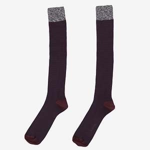 Ant45 Cotton Socks With Vertical Stripes
