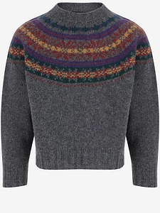 Howlin Wool Sweater With Jacquard Pattern
