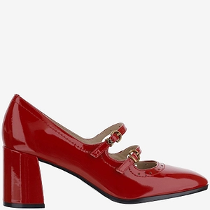 Pinko Paint Effect Leather Mary Jane Pumps