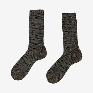 Ant45 Stretch Cotton Blend Socks With Animal Print