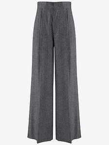 Sa Su Phi Tailored Pants In Stretch Wool And Cashmere