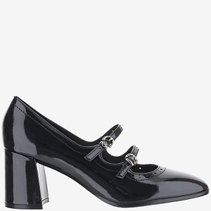 Pinko Paint Effect Leather Mary Jane Pumps