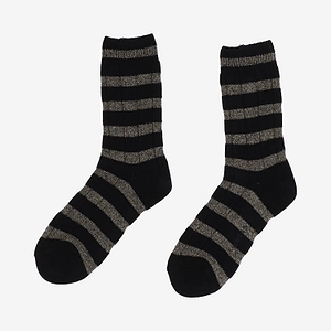 Ant45 Stretch Cotton Blend Socks With A Striped Pattern