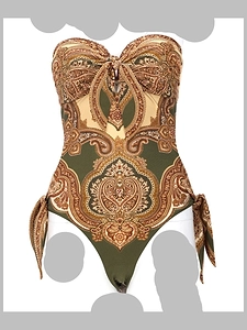Zimmermann Costume Intero Con Dettaglio Foulard Mahon