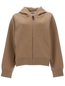 S Max Mara Felpa Con Zip E Cappuccio Alma
