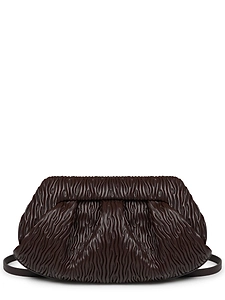 Themoirè Clutch In Fibra Di Mela Arricciata Bios