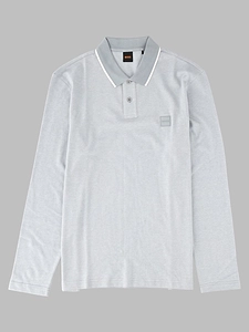 Boss Polo A Manica Lunga Con Logo