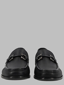Ferragamo Mocassino Con Ornamento Gancini Grandioso