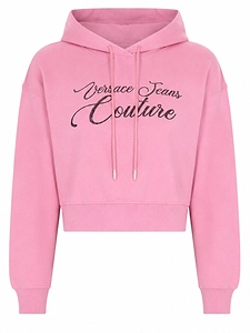 Versace Jeans Couture Felpa Cropped Con Logo