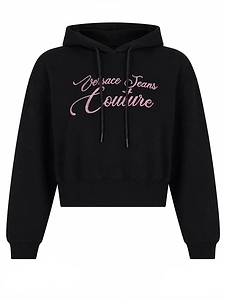 Versace Jeans Couture Felpa Cropped Con Logo