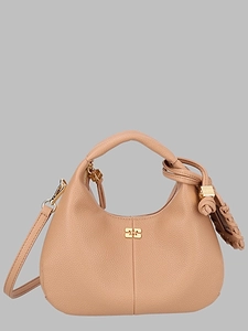 Ganni Borsa Hobo Mini Con Logo