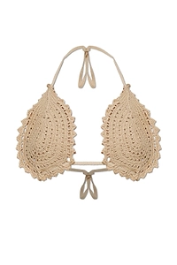 The Attico Il Primo Bagno Crochet Bikini Top