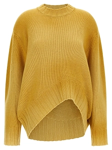 The Attico Logo Embroidered Asymmetric Jumper