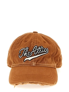 The Attico Logo Embroidered Distressed Cap