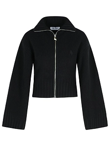 The Attico Long-Sleeved Zip-Up Cardigan
