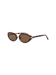 The Attico Oval Frame Sunglasses