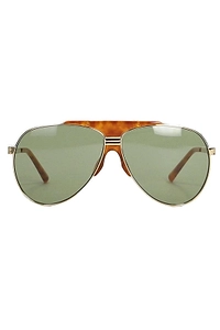 The Attico X Linda Farrow Amelia Pilot Frame Sunglasses