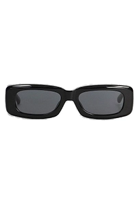The Attico X Linda Farrow Mini Marfa Rectangular Frame Sunglasses