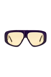The Attico X Linda Farrow Oversized Frame Sunglasses