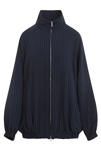 The Frankie Shop Baxter Pinstriped Track Jacket