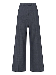 The Frankie Shop Brickell Plaid Wide-Leg Pants