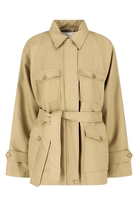 The Frankie Shop Kelia Belted Utility Jacket