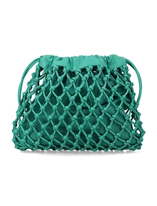 The Frankie Shop Morgan Macramé Clutch Bag