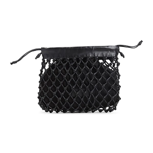 The Frankie Shop Morgan Macramé Small Clutch Bag