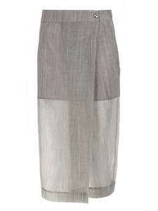 The Garment Sheer Panel Midi Skirt