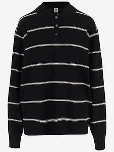 The Garment Striped Polo Sweater