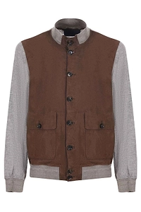 The Jackie Leathers Contrast Panel Jacket