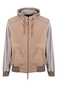 The Jackie Leathers Panelled Hooded Jacket