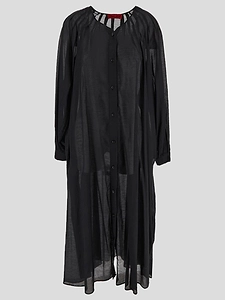 The Latest Sheer Button-Down Dress