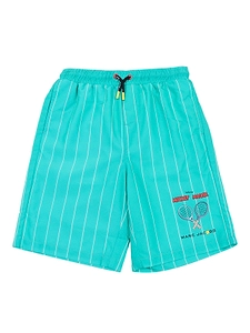 The Marc Jacobs Kids X Mickey Mouse Striped Drawstring Swim Shorts