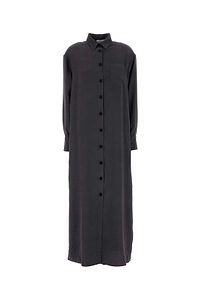 The Nina Studio Button-Front Maxi Dress