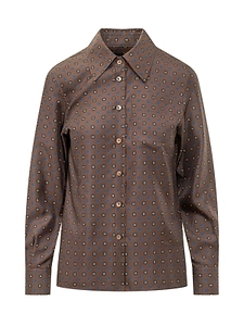 The Seafarer Britt Geometric Print Shirt