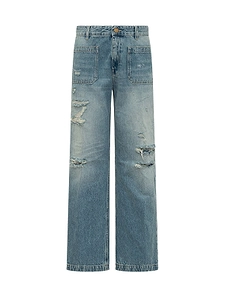 The Seafarer Curt Distressed Straight Jeans