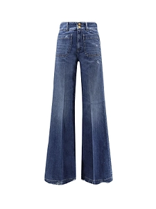 The Seafarer Flared Patch-Pocket Jeans
