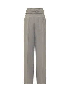 The Seafarer Irony Belted Wide-Leg Pants