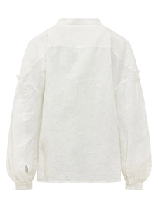 The Seafarer Lena Textured Puff-Sleeve Top