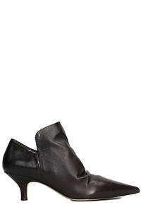 The Seller Pointed-Toe Kitten Heeled Ankle Boots