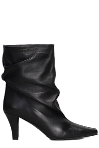 The Seller Ruched Heeled Ankle Boots