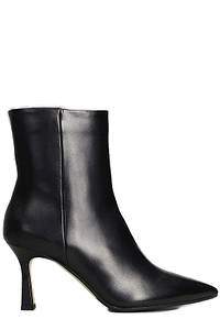 The Seller Side Zipped Pointed Toe Ankle Boots